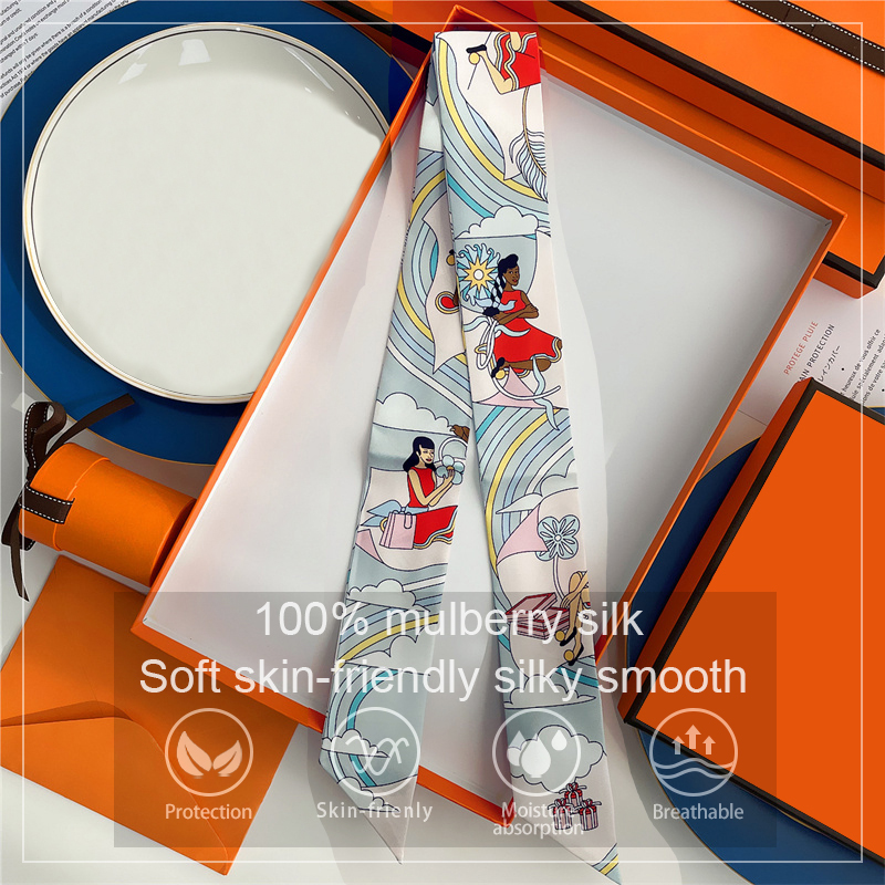 Women 100% Mulberry Silk Scarf - Silk Neck Scarf 评论和价格