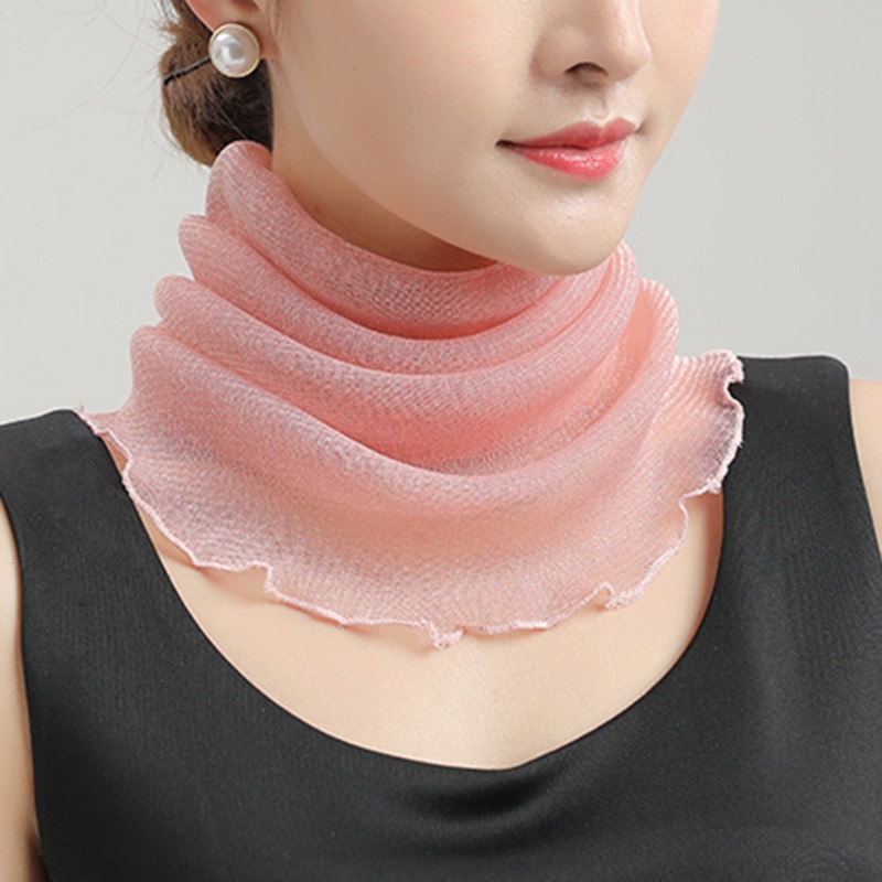 Spring Summer Chiffon Neck Col - Silk Neck Scarf 评论和价格